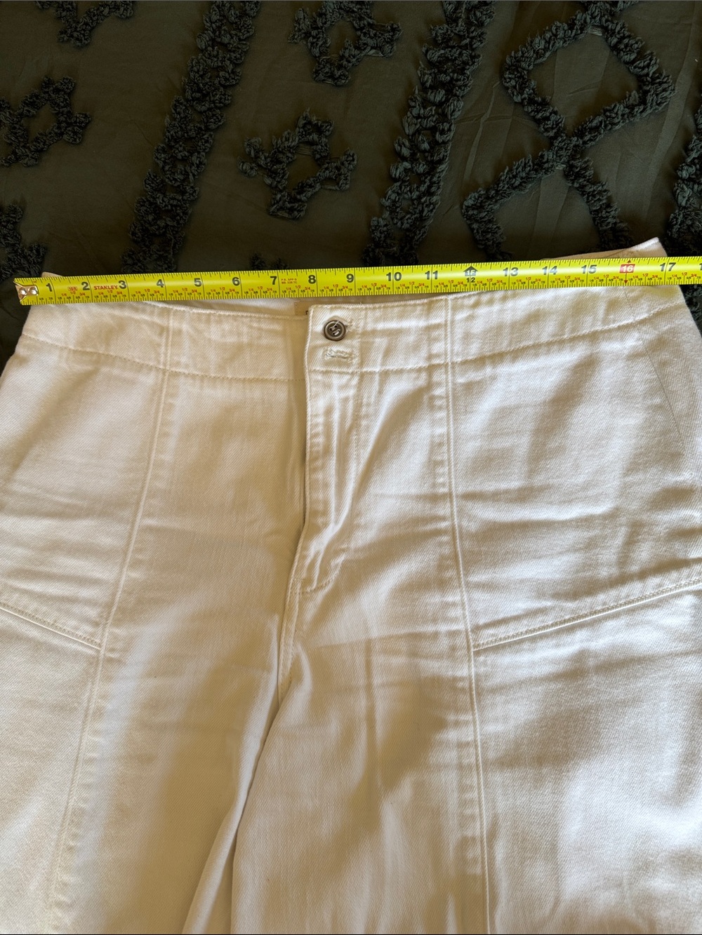 Pilcro Cream wide-leg crop - Picture 6 of 8
